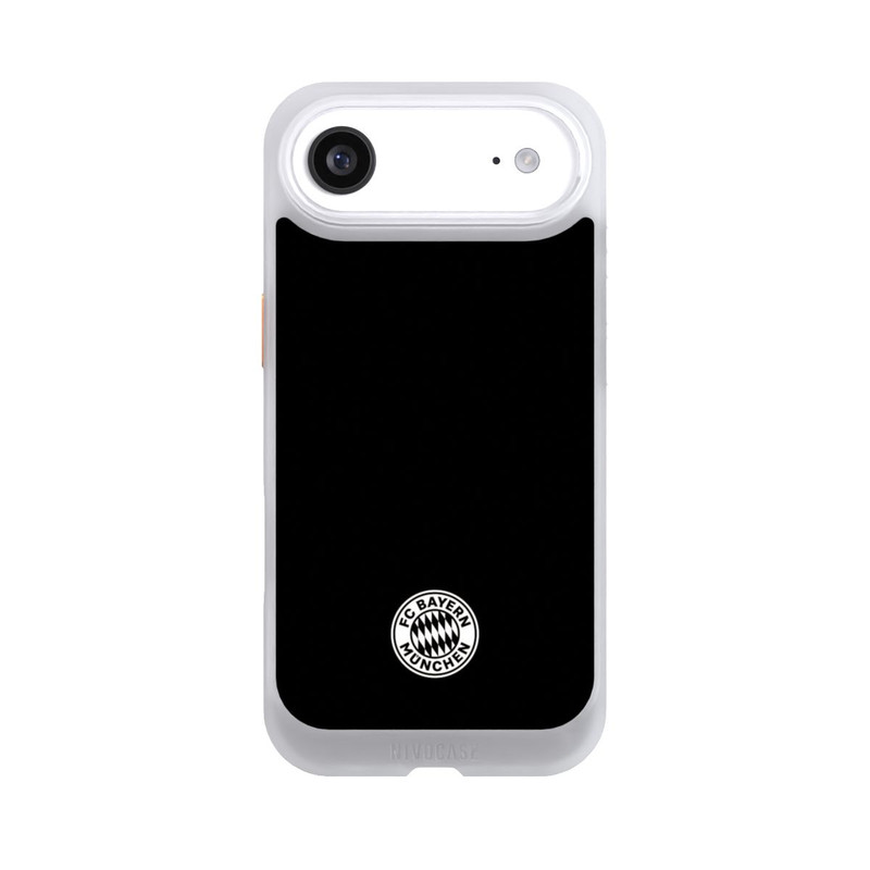 iPhone Air NIVOcore Klassisches FCB Logo Klein - Weiß auf Schwarz