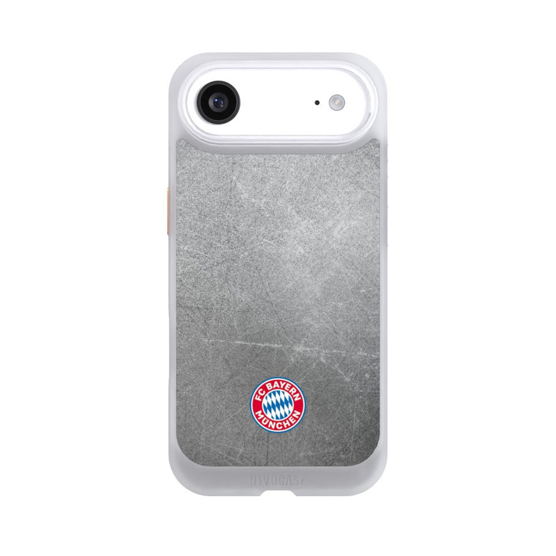 iPhone Air NIVOcore Klassisches FCB Logo Klein - Bunt auf Metalllook