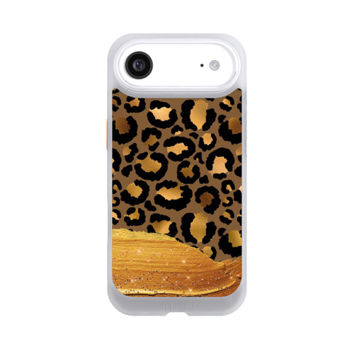 Apple iPhone Air NIVOcore Dunkelgoldener Leoparden Glitzerlook