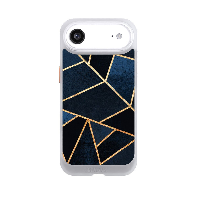 iPhone Air NIVOcore Navy Stein Golddruck