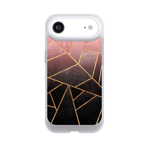 Apple iPhone Air NIVOcore Pinker und Schwarzer Stein Gold Druck