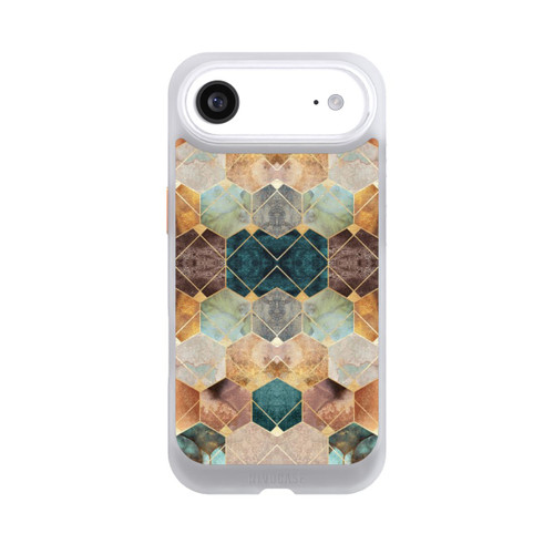 Apple iPhone Air NIVOcore Naturfarbene Sechsecke und Diamanten