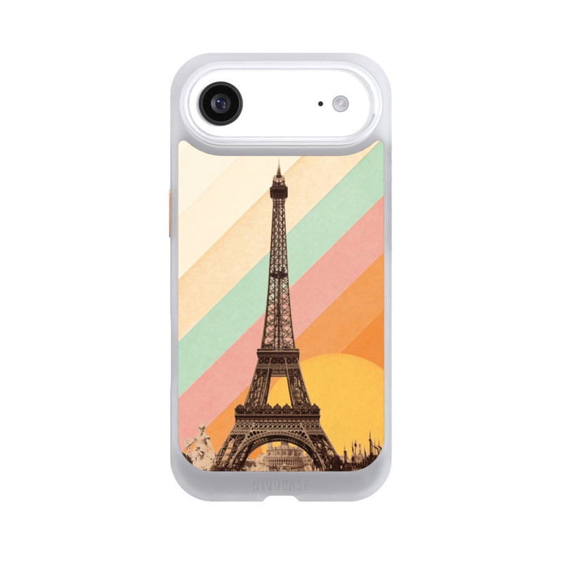 iPhone Air NIVOcore Eiffelturm Regenbogen