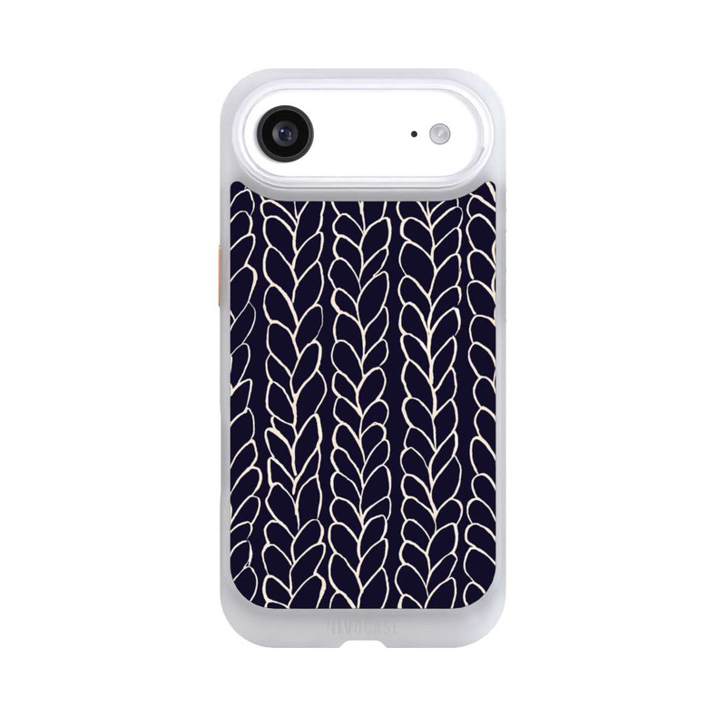 iPhone Air NIVOcore Wool Braids Drawings Navy