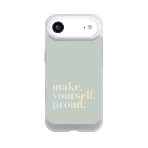 Apple iPhone Air NIVOcore Make Yourself Proud Zitat-Minze und Farbverlauf