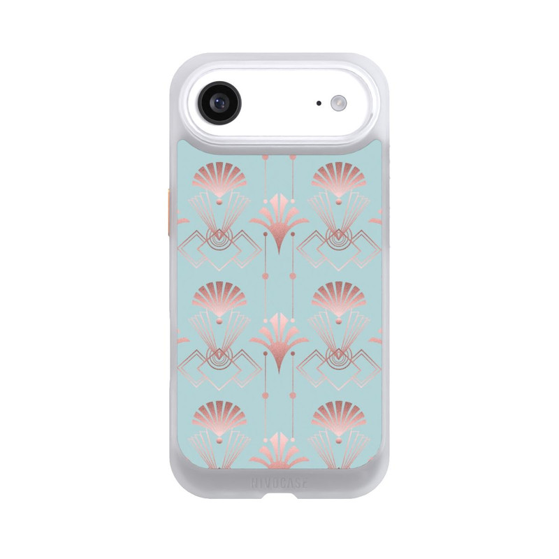 iPhone Air NIVOcore Art Deco Rose Gold Elegance Blue