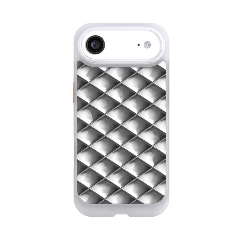 iPhone Air NIVOcore Glamour Silver Squares