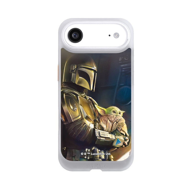 iPhone Air NIVOcore Mandalorianer und Grogu im Schiff