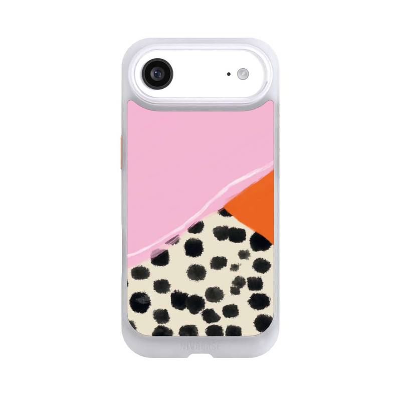 iPhone Air NIVOcore Pink and Orange Modern Art with Dots