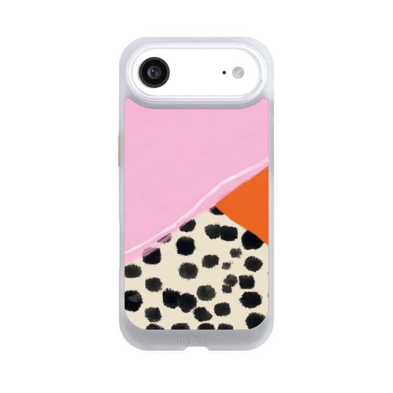iPhone Air NIVOcore Pink and Orange Modern Art with Dots