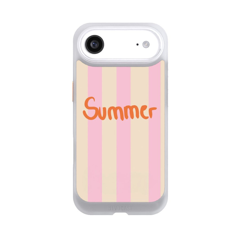 iPhone Air NIVOcore Summer Pink And Orange Stripes