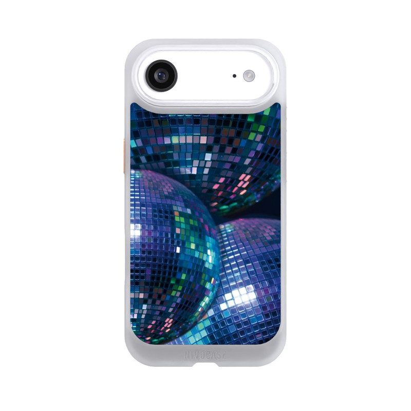 iPhone Air NIVOcore Disco Ball Blue Black Partytime with KI