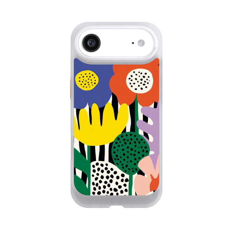iPhone Air NIVOcore Flowers Striped Background