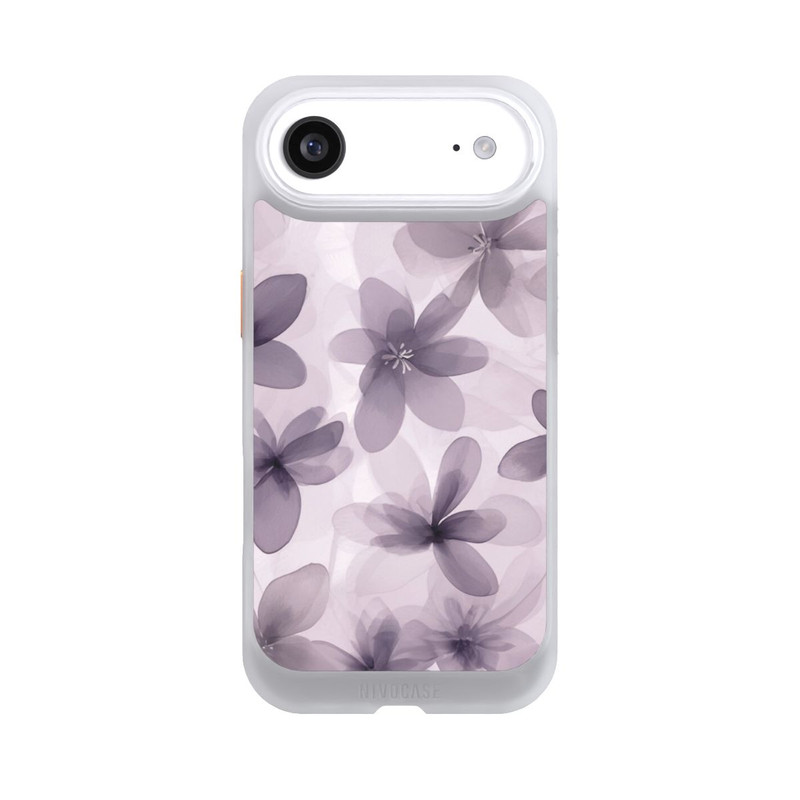 iPhone Air NIVOcore Fliederfarbenes Blumenmuster mit KI