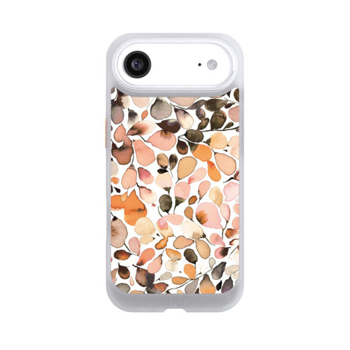 Apple iPhone Air NIVOcore Eucalyptus Watercolor Leaves Dark Brown Autumn
