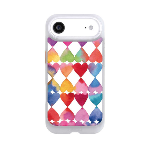 Apple iPhone Air NIVOcore Colorful Watercolor Hearts Pattern
