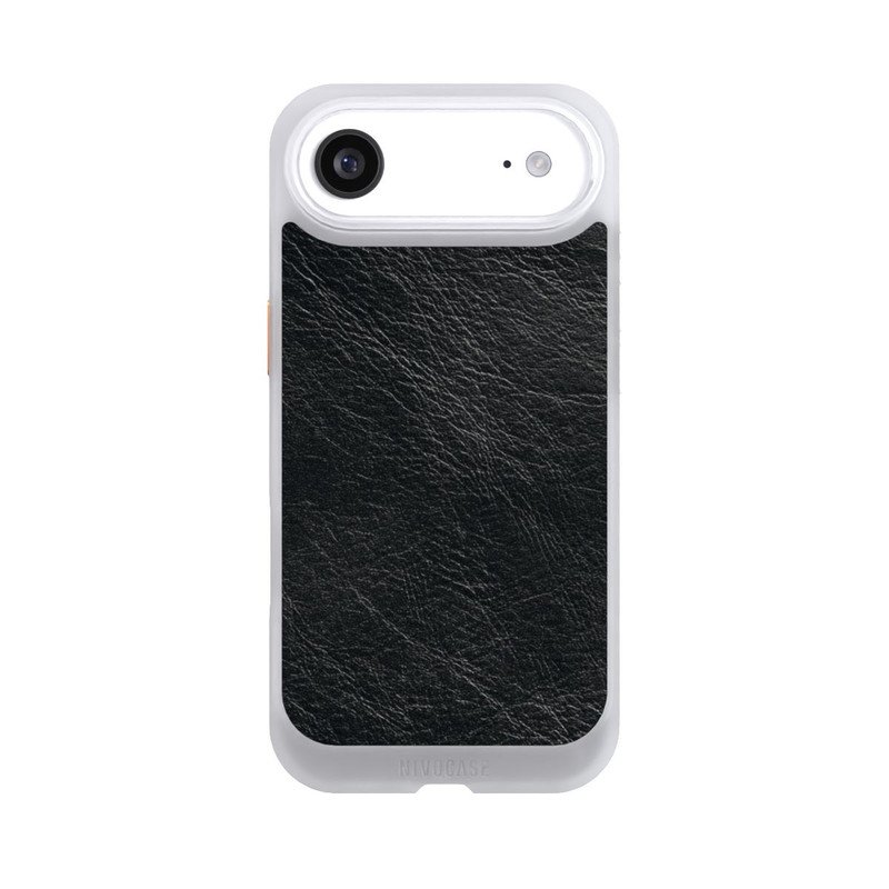 iPhone Air NIVOcore Schwarzer Lederlook Hintergrund