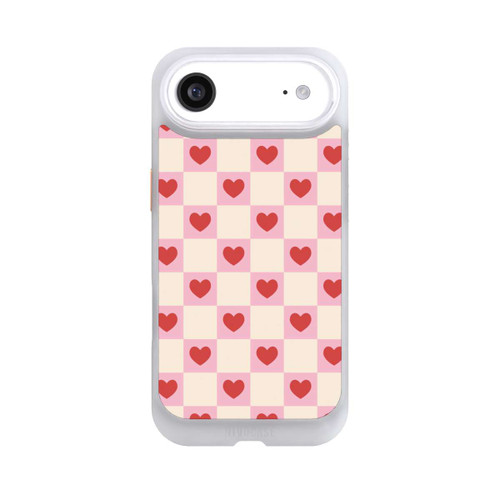 Apple iPhone Air NIVOcore Valentine Checked Hearts Pattern Pink