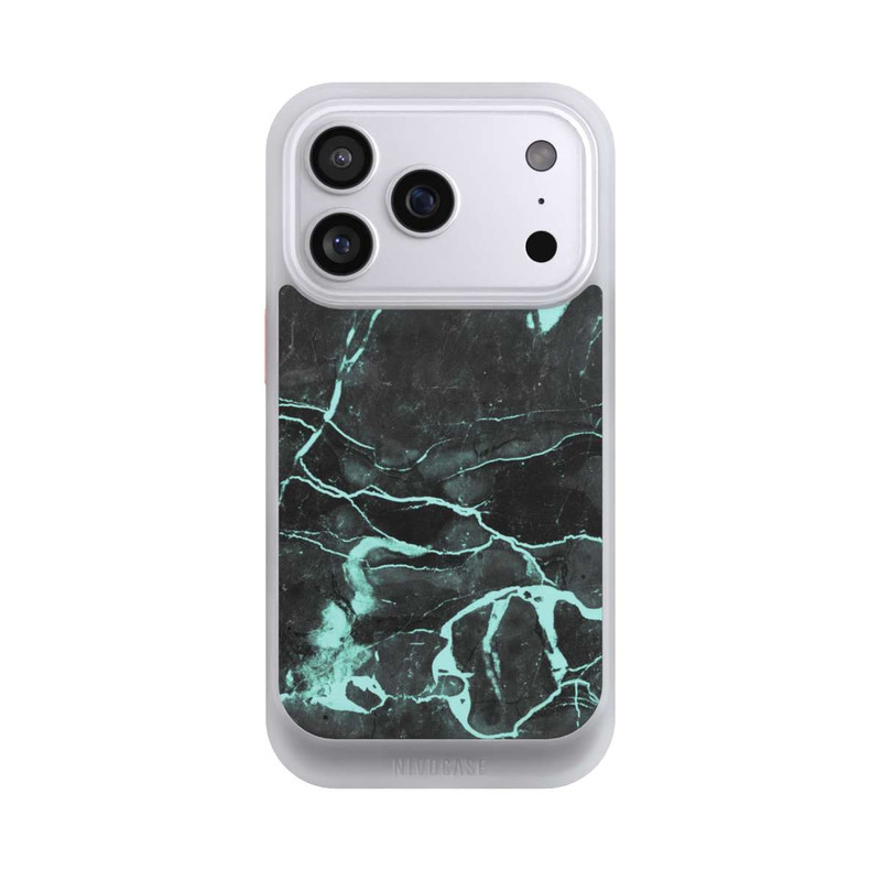 iPhone 17 Pro NIVOcore Grauer und blauer Marmor