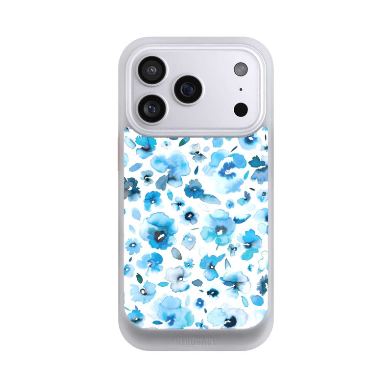 iPhone 17 Pro NIVOcore Blue Tropical Flowers
