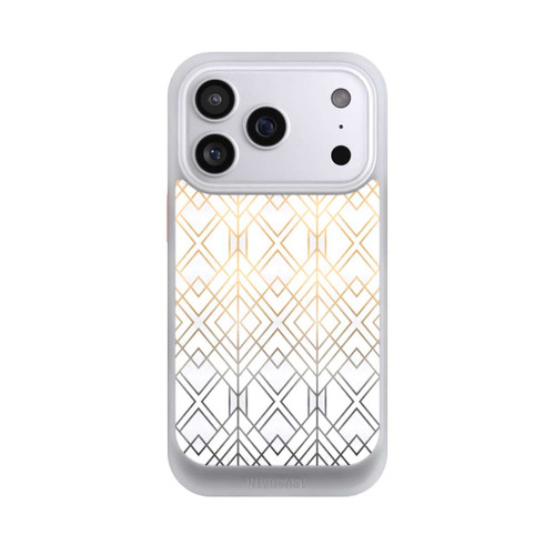 Apple iPhone 17 Pro NIVOcore Gold und Grauer Geo Golddruck