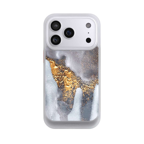 Apple iPhone 17 Pro NIVOcore Beton-Gold-Glitzerlook