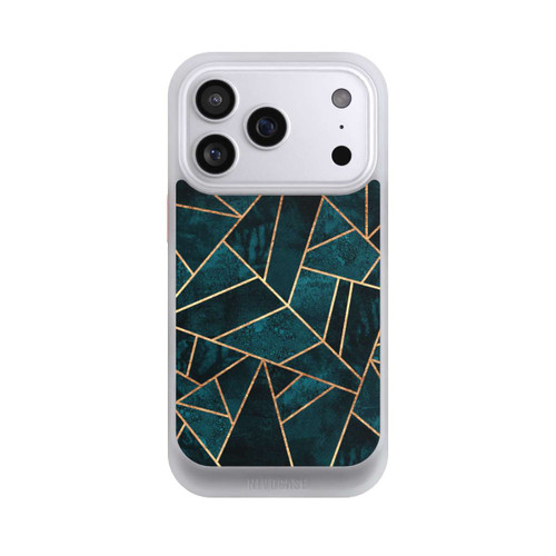 Apple iPhone 17 Pro NIVOcore Tief Blaugrün Stein Gold Druck
