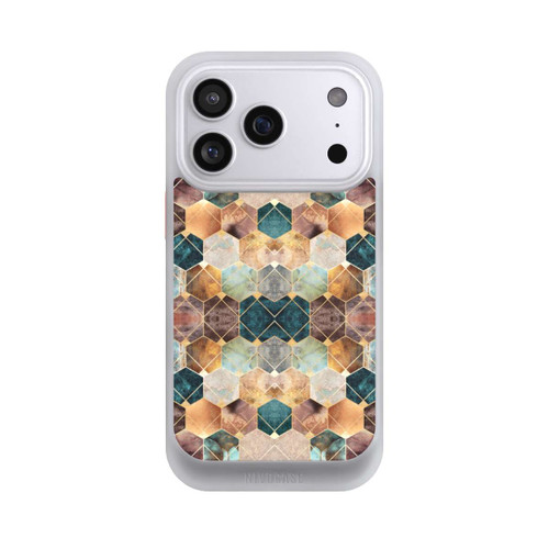 Apple iPhone 17 Pro NIVOcore Naturfarbene Sechsecke und Diamanten