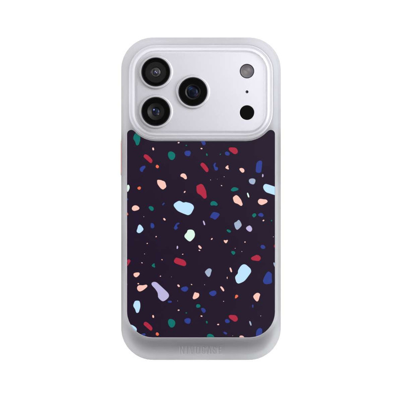 iPhone 17 Pro NIVOcore Modern Dark Rounded Terrazzo