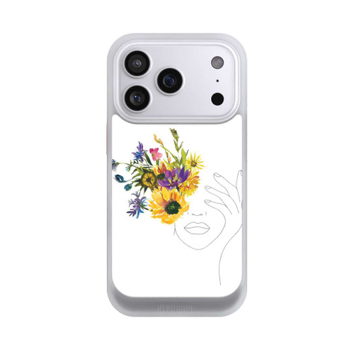 Apple iPhone 17 Pro NIVOcore Line Art Woman sunflowers