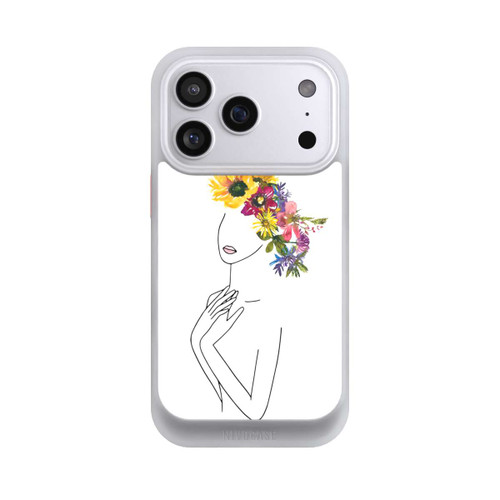 Apple iPhone 17 Pro NIVOcore Line Art Frau mit Blumenkrone