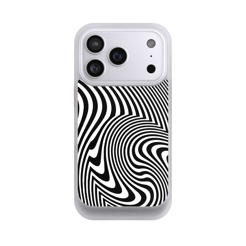 iPhone 17 Pro NIVOcore Black and White Waves