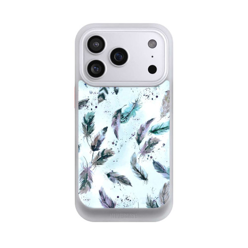 Apple iPhone 17 Pro NIVOcore Magische Federn Sanftes Blau