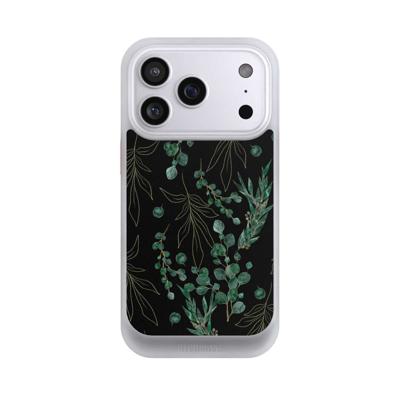 iPhone 17 Pro NIVOcore Eukalyptusblätter schwarz