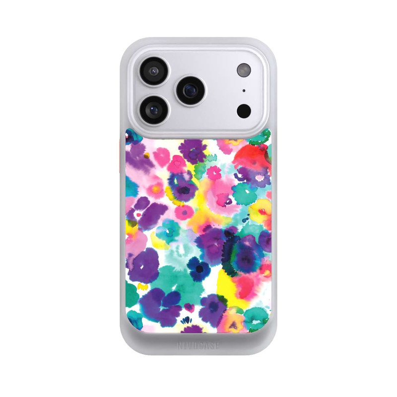iPhone 17 Pro NIVOcore Aquarellblumen abstrakt