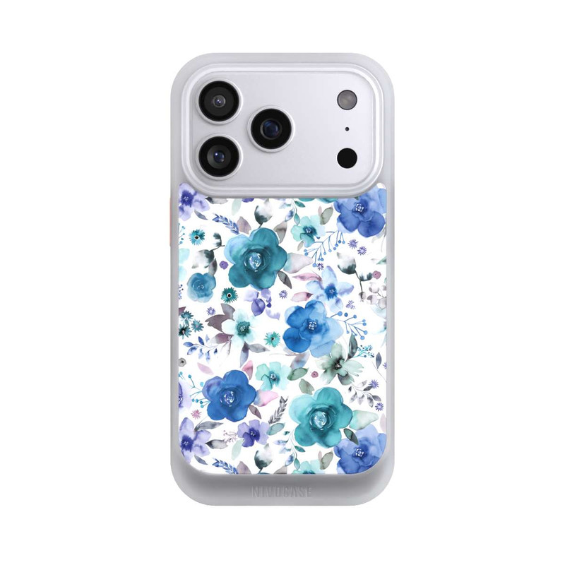 iPhone 17 Pro NIVOcore Winterblumensträuße Blau