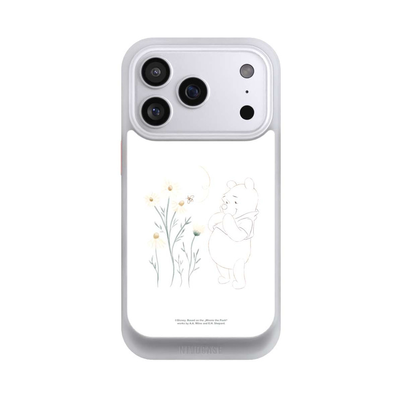 iPhone 17 Pro NIVOcore Winnie Puuh sieht sich Gänseblümchen an