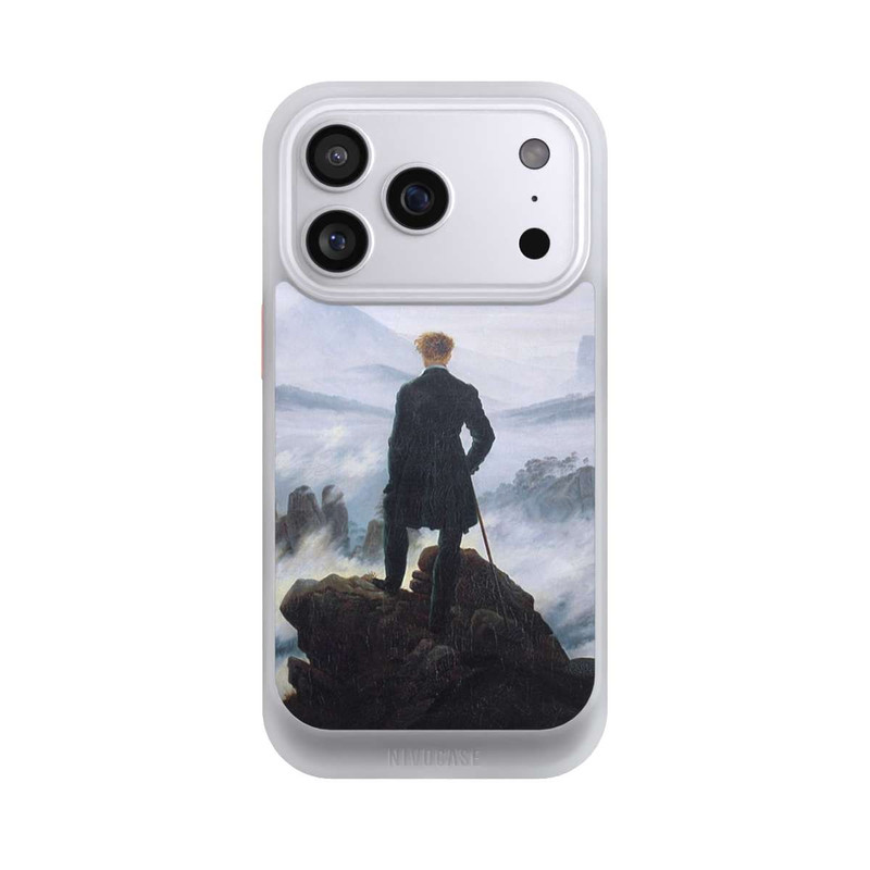 iPhone 17 Pro NIVOcore Le Vagabond au-dessus de la Mer de Brouillard