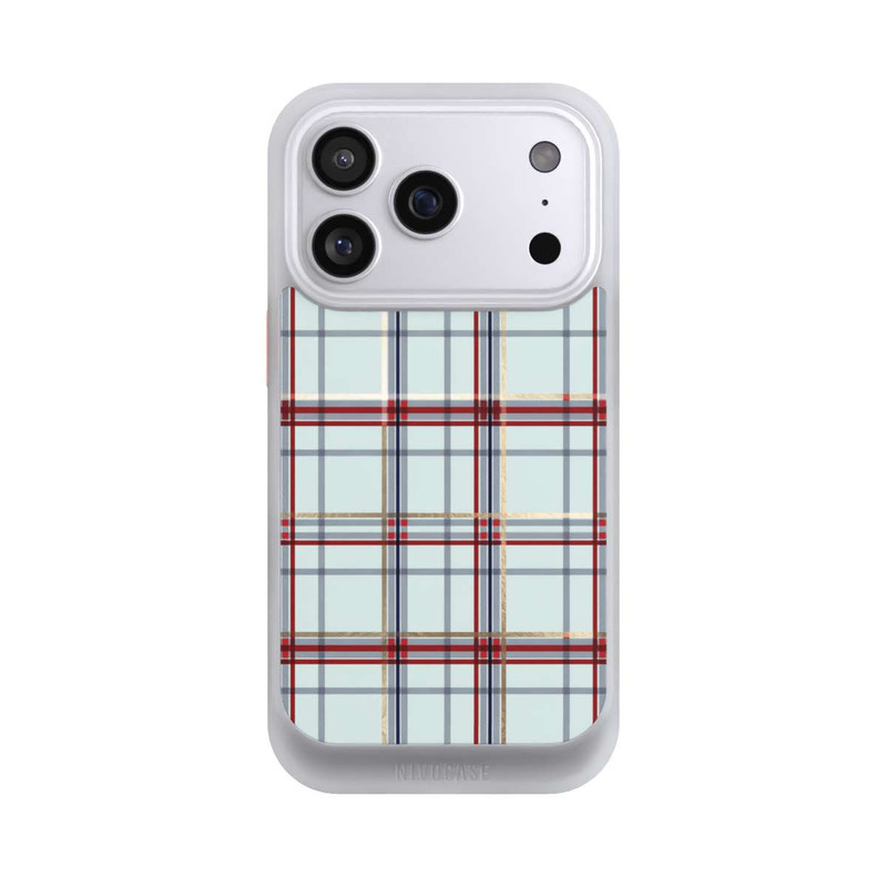 iPhone 17 Pro NIVOcore Tartan Blau