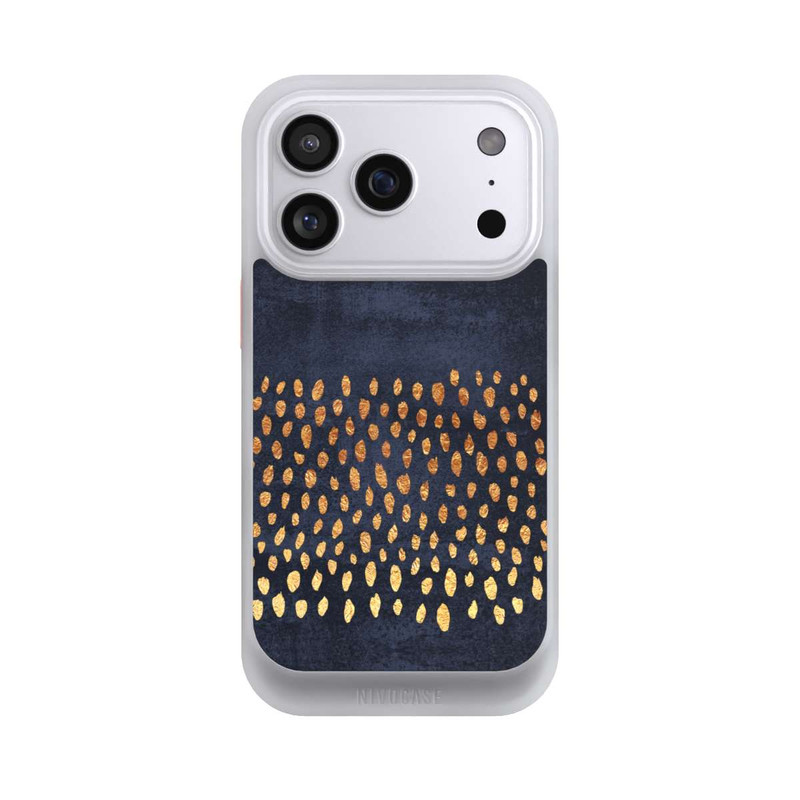 iPhone 17 Pro NIVOcore Muster Gold und Marine