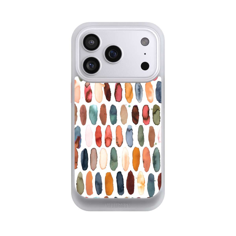 iPhone 17 Pro NIVOcore Aquarellstriche aus mineralischem Terrakotta
