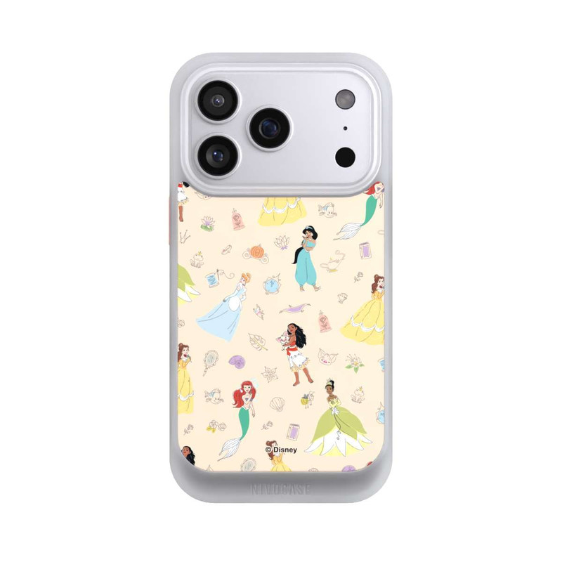 iPhone 17 Pro NIVOcore Princess Pattern Beige Disney Princess