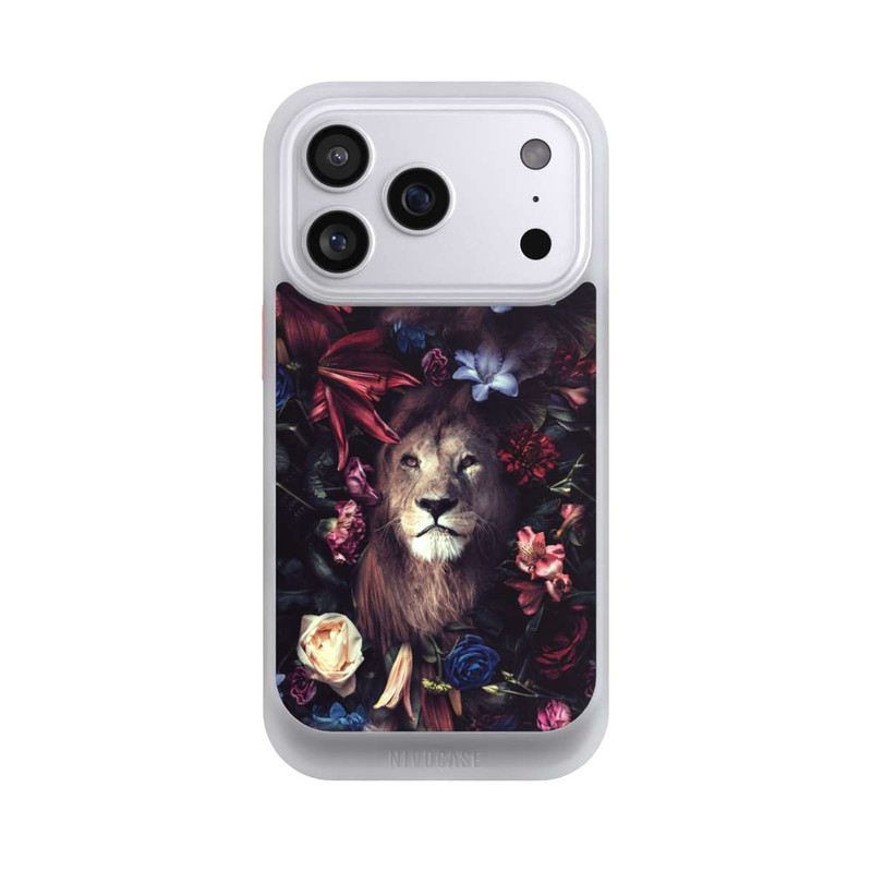 iPhone 17 Pro NIVOcore Löwe Blumenrahmen