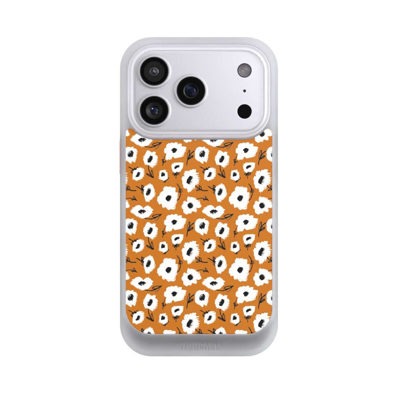 iPhone 17 Pro NIVOcore Blumenmuster Ocker