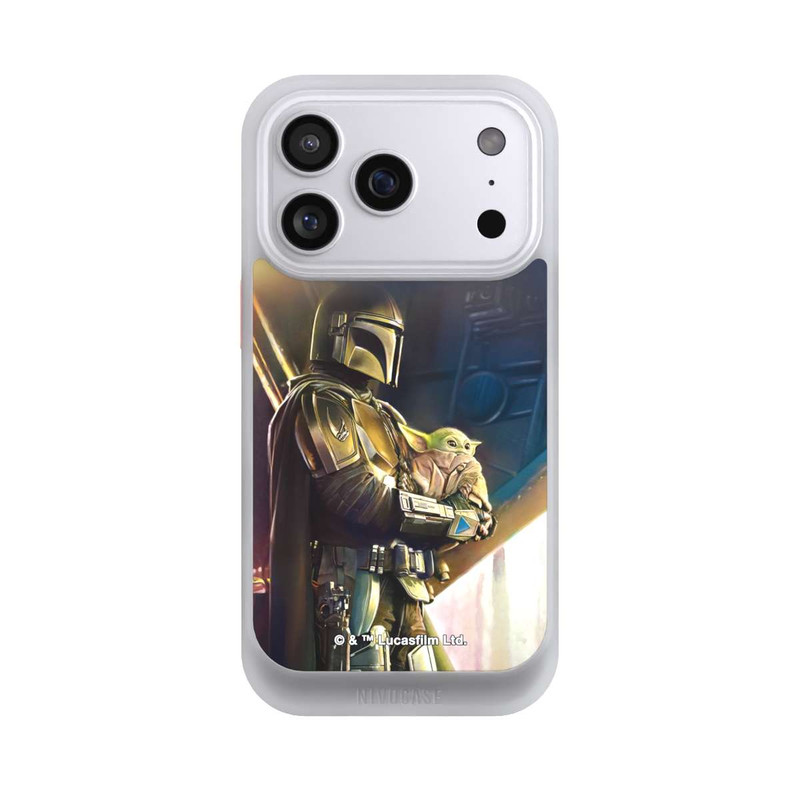 iPhone 17 Pro NIVOcore Mandalorian and Grogu inside Ship