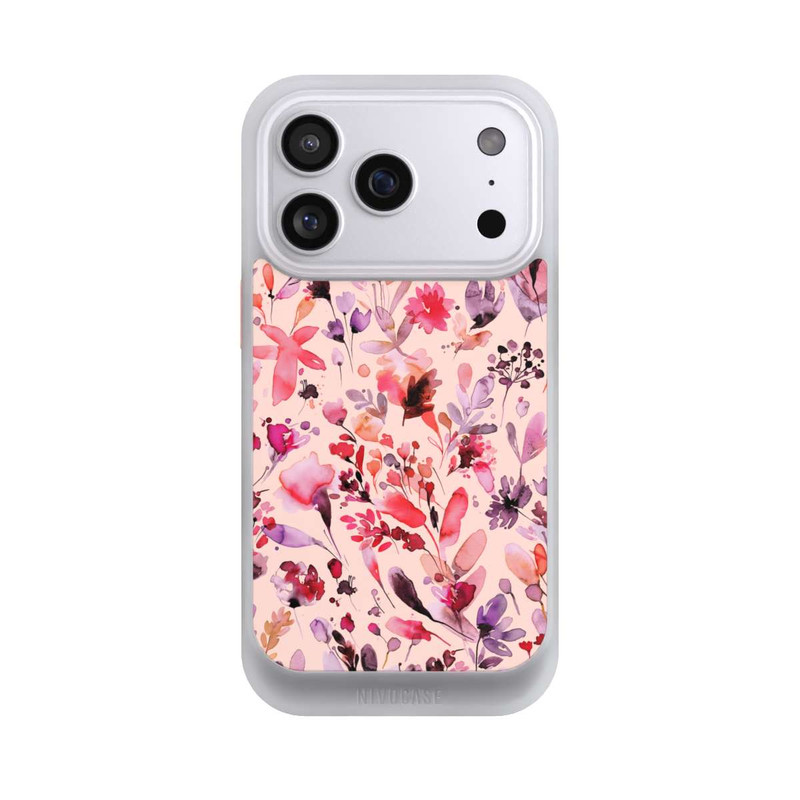 iPhone 17 Pro NIVOcore Künstlerische Blumen Viva Magenta