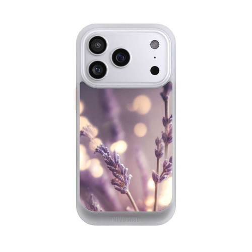 Apple iPhone 17 Pro NIVOcore Lavender Close Up with AI