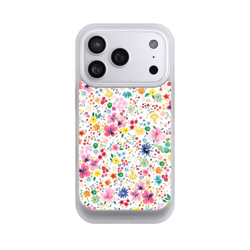 iPhone 17 Pro NIVOcore Millefleurs Pink Spring Garden