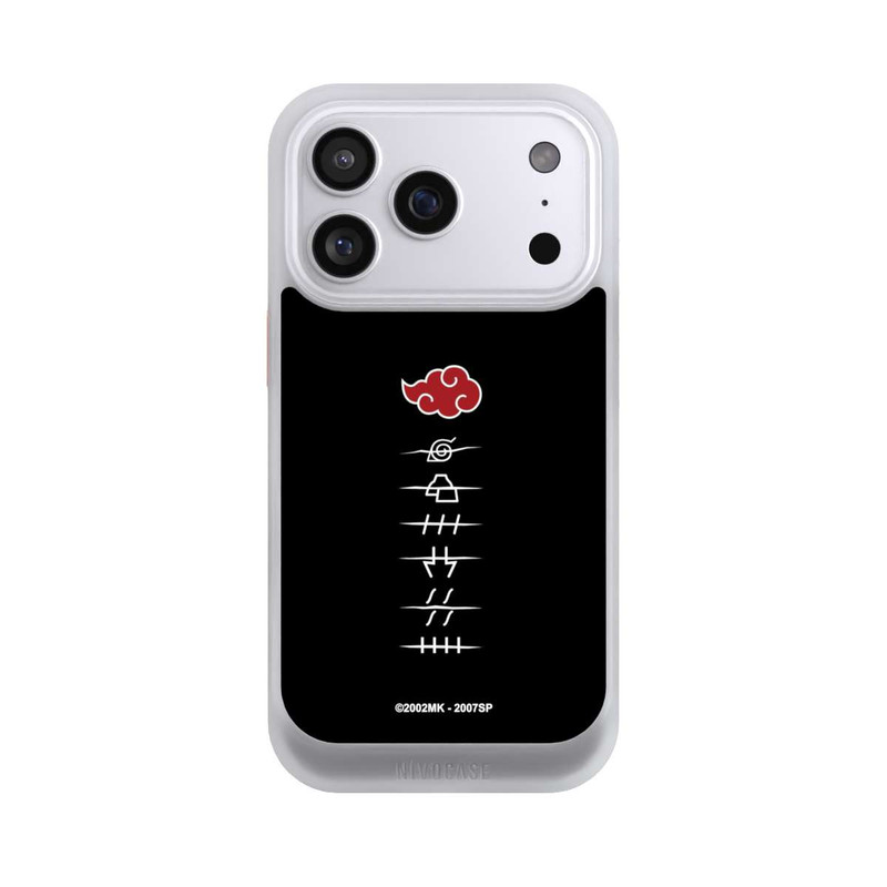 iPhone 17 Pro NIVOcore Akatsuki Mitgliedssymbole Schwarz