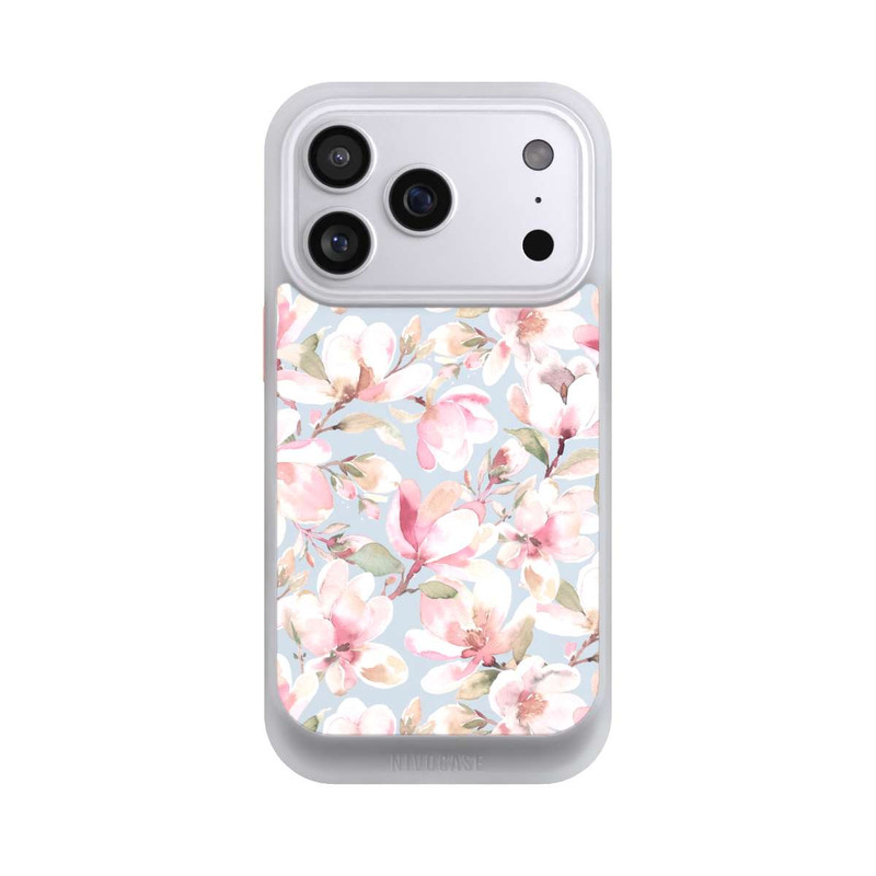 iPhone 17 Pro NIVOcore Magnolien Blumen Pastellrosa